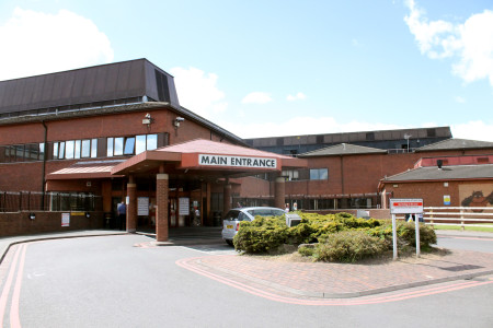 Lincoln - outside main entrance - United Lincolnshire Hospitals