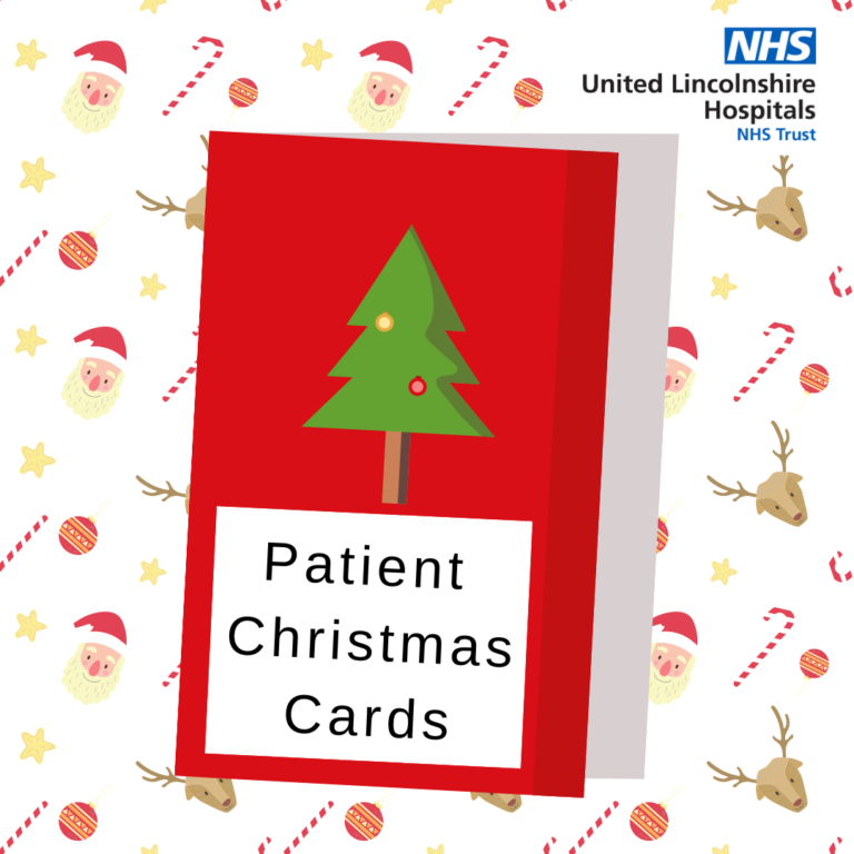 Poster promoting the Patient Christmas Cards initiative | United