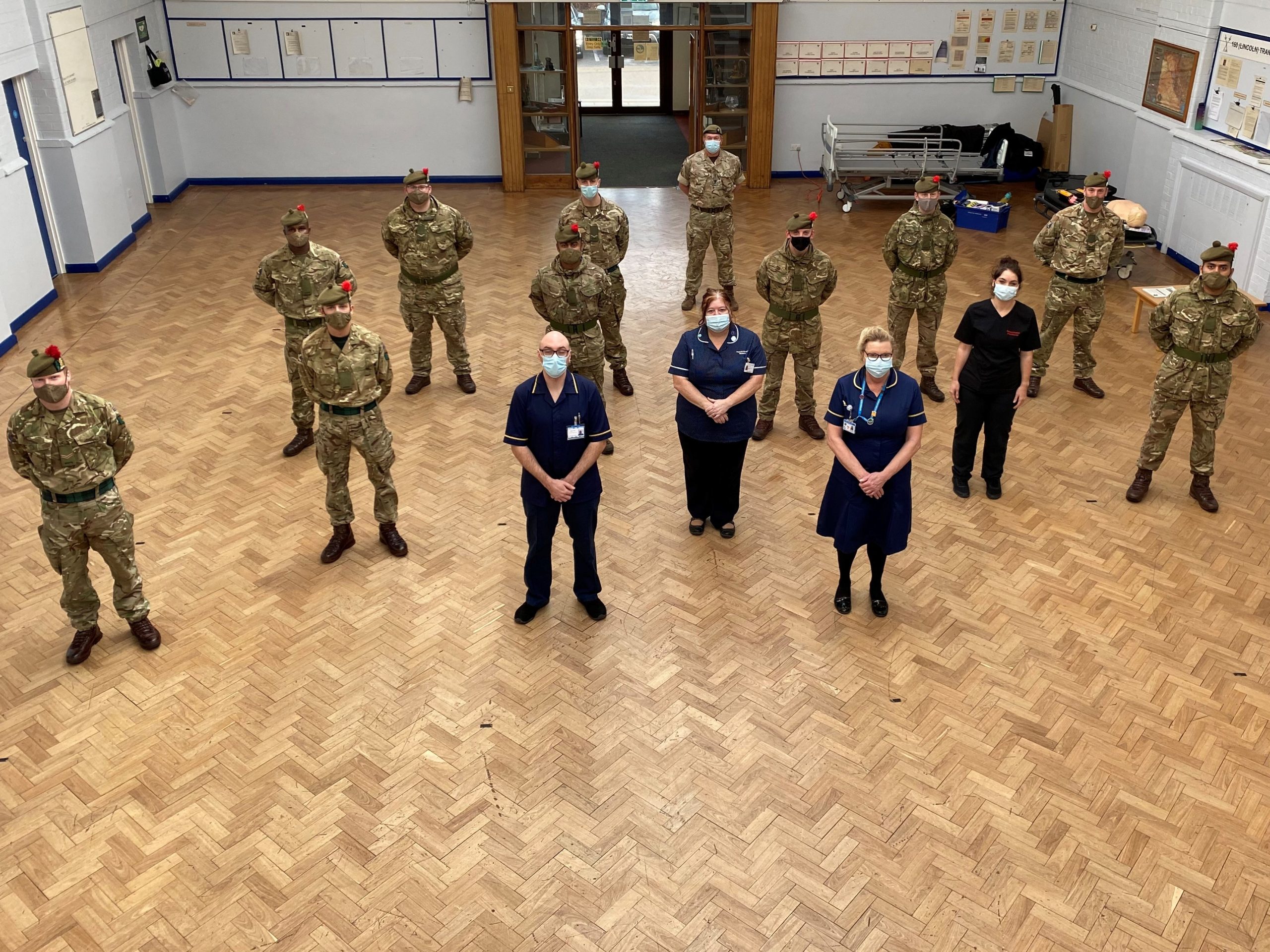 Military Personnel With Staff From United Lincolnshire Hospitals NHS ...