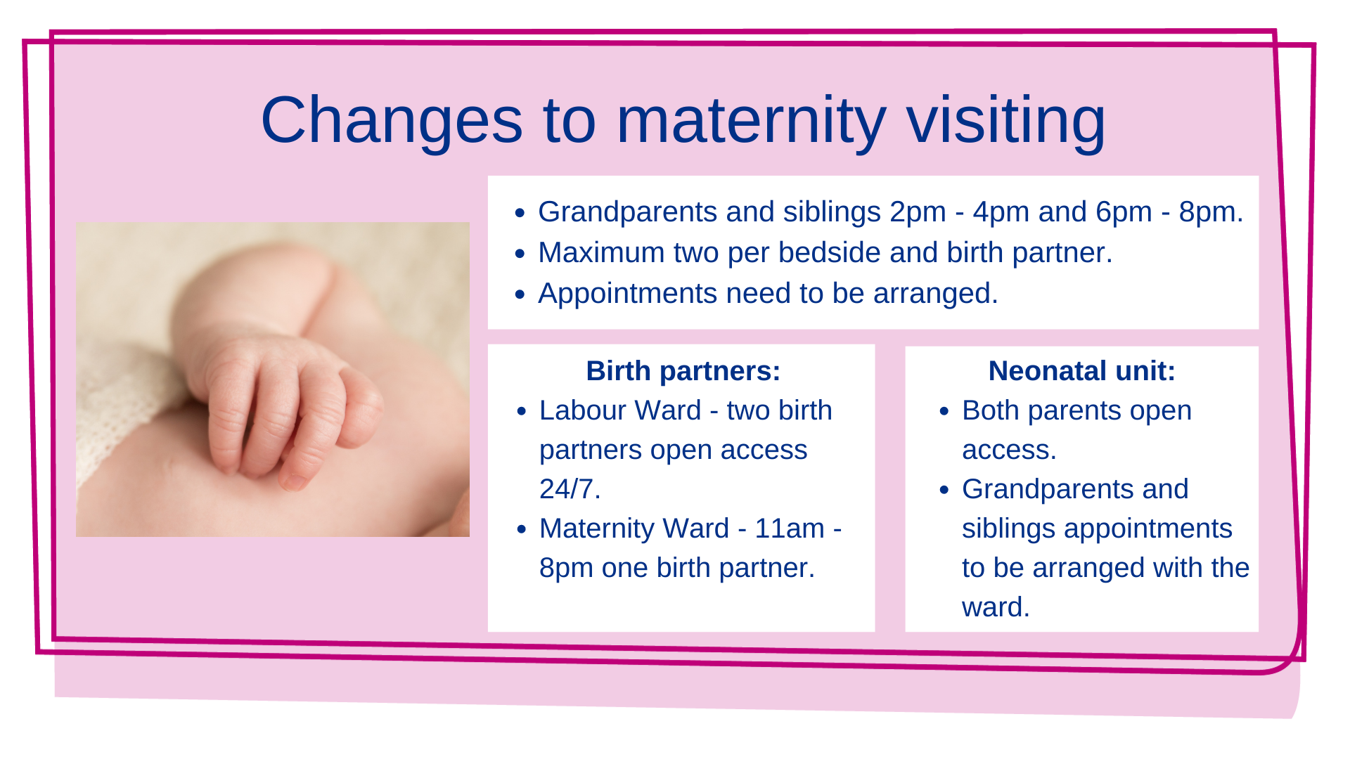 Maternity visiting update June 22 1 United Lincolnshire Hospitals