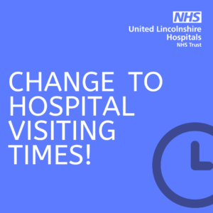 Change to hospital visiting times!