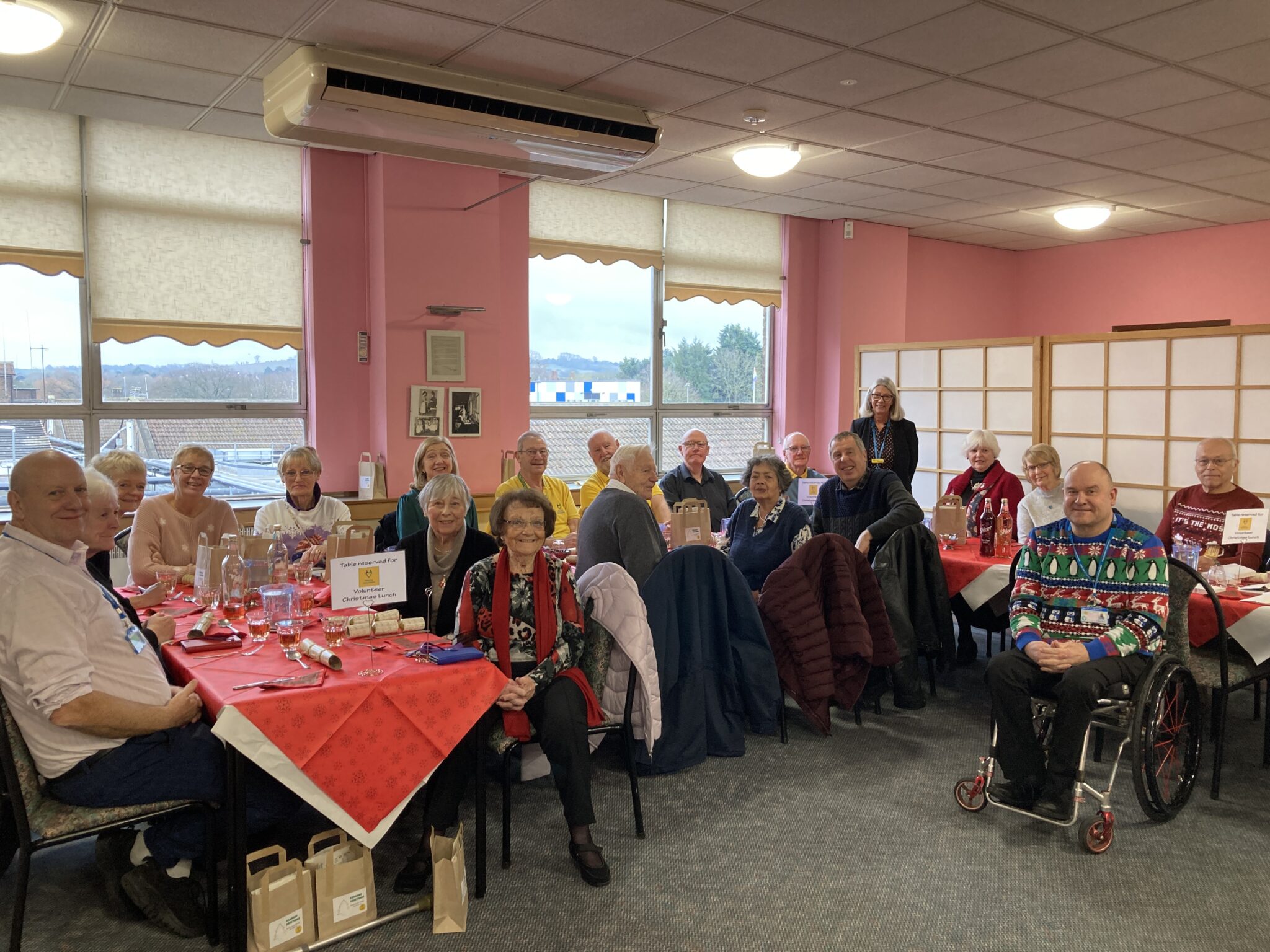 GDH volunteer christmas lunch United Lincolnshire Hospitals