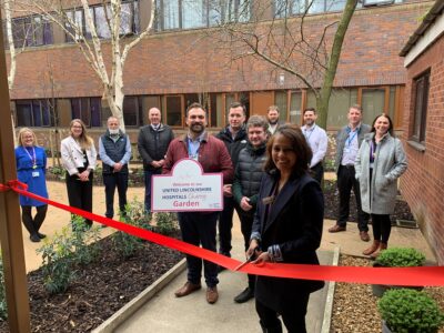 The official opening of the garden at Lincoln County Hospital