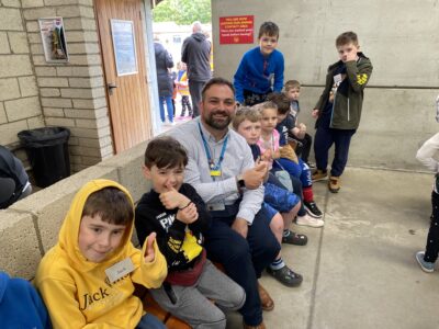 Charity Manager Ben Petts got to meet the children and see the difference the days have