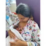 Baby Suresh with mum, Raj