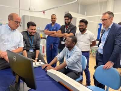 doctors in higher training using the simulators with support from the faculty team