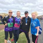 Family photo during a run